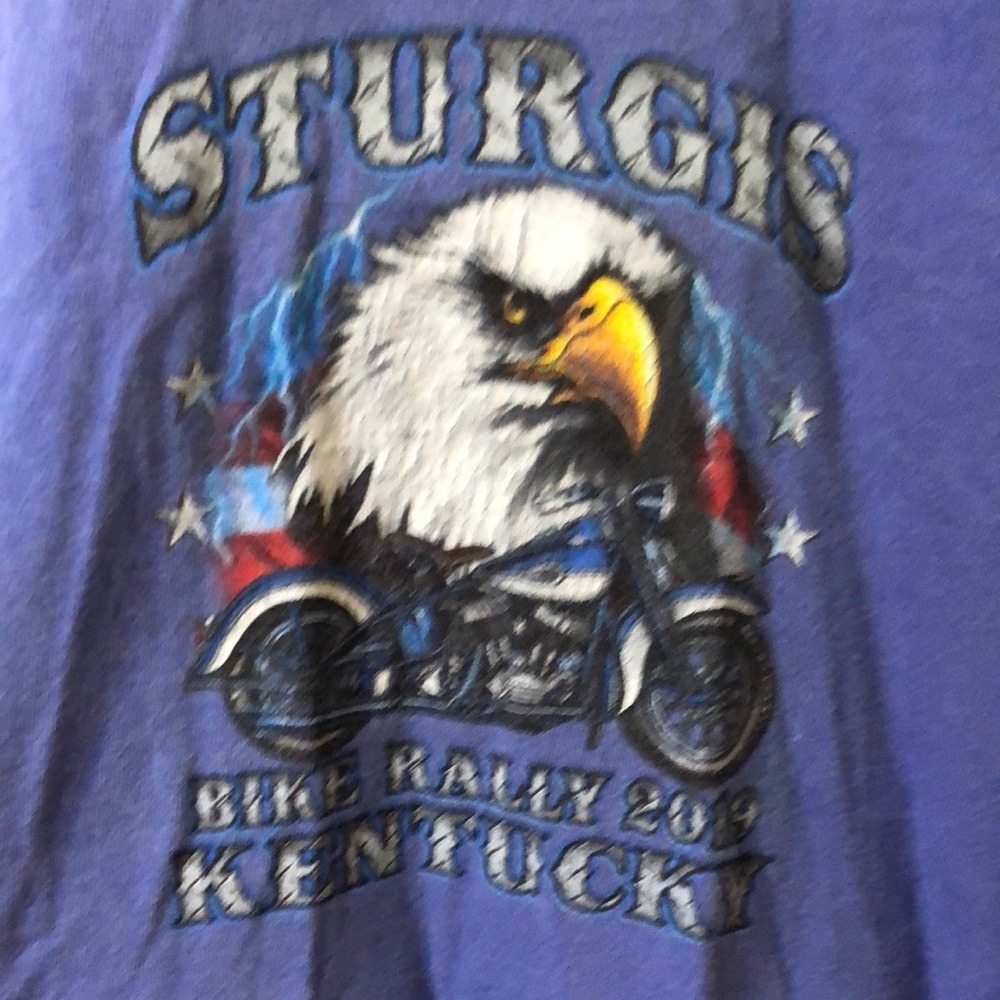 Blue Men's GraphicT-Shirt-Sturgis